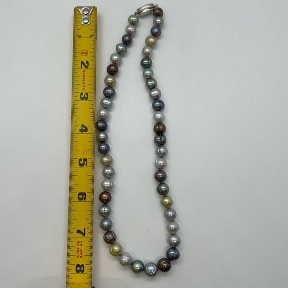 Multicolored pearl necklace - Picture 3 of 6